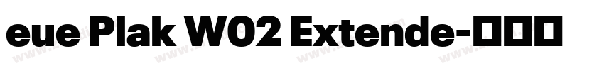 eue Plak W02 Extende字体转换